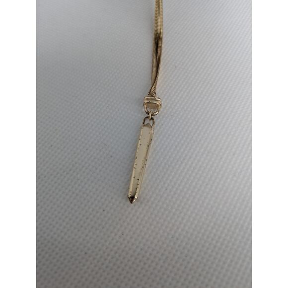 Kendra Scott Starla Y Necklace Gold With Druzy 24.5" Adjustable Lobster Clasp - Picture 6 of 10